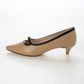 【新品預訂】日本製 Lauf Oletta [All Weather] 全天候 4cm踭 可調節橫帶尖頭高跟鞋（LRH136 Beige/C） (杏色)