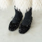 日本製Launa lea 亮片芭蕾平底鞋 (B7608A) (Black Z)