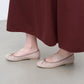 【新品預訂】日本製 Launa lea 圓頭絨毛蝴蝶結芭蕾平底鞋 (B1613A) (杏色 Z/C / Beige Z/C)