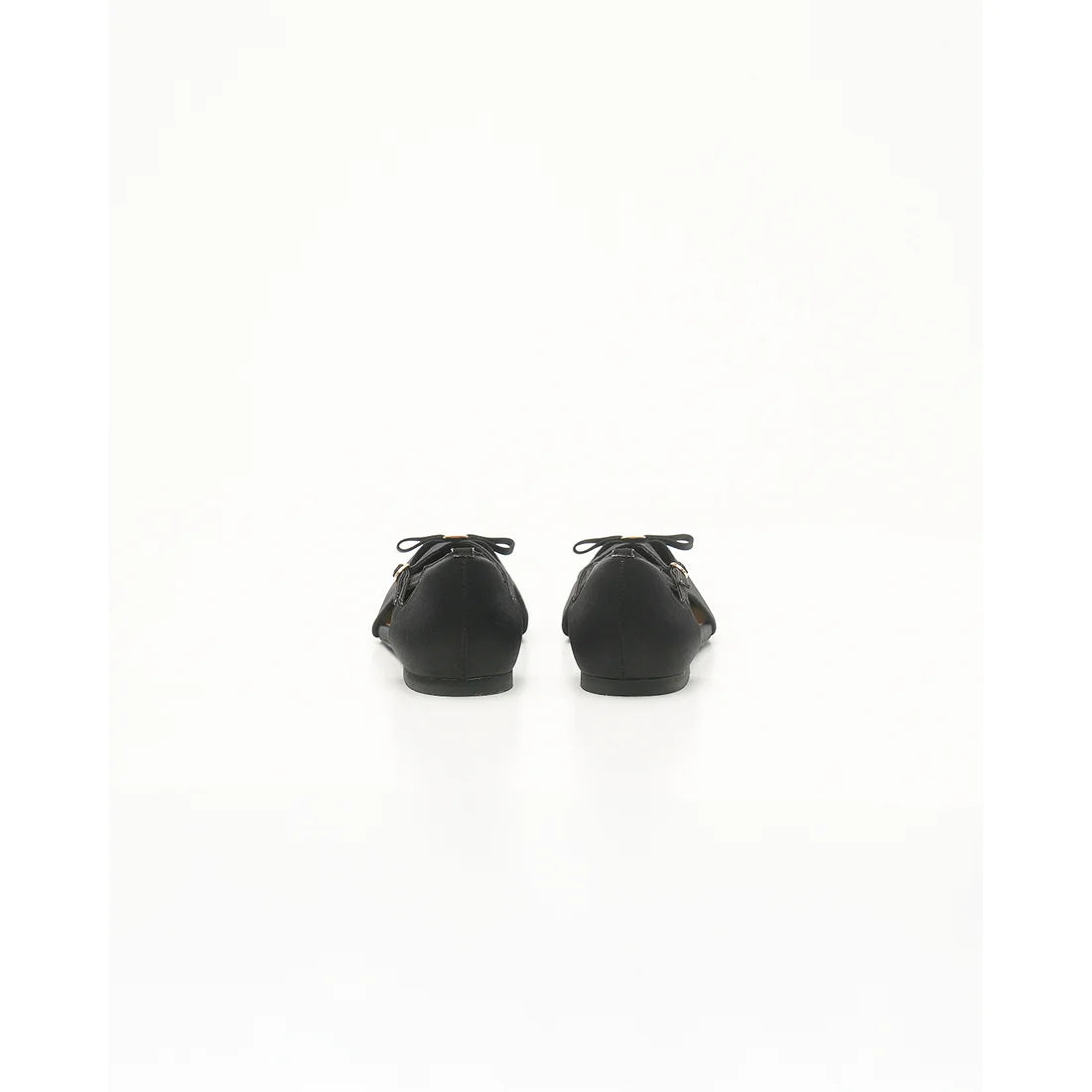【新品預訂】日本製Emma Francis 緞面側平底鞋（黑色）( 07f-ST 101) Black