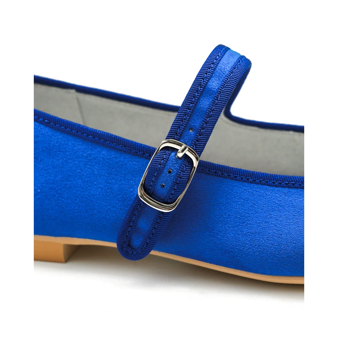 【新品預訂】日本製Emma Francis  防撥水方頭瑪麗珍（藍色絨面）(2001g S120)