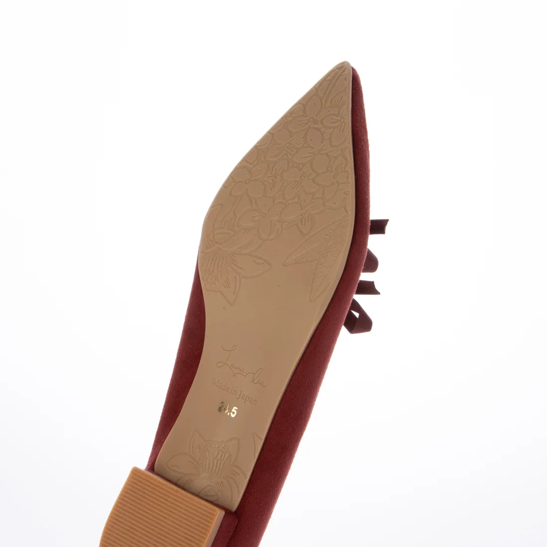 【新品預訂】日本製 Launa Lea 雙絲帶尖頭平底鞋 (572) (紅色 S / Red S)