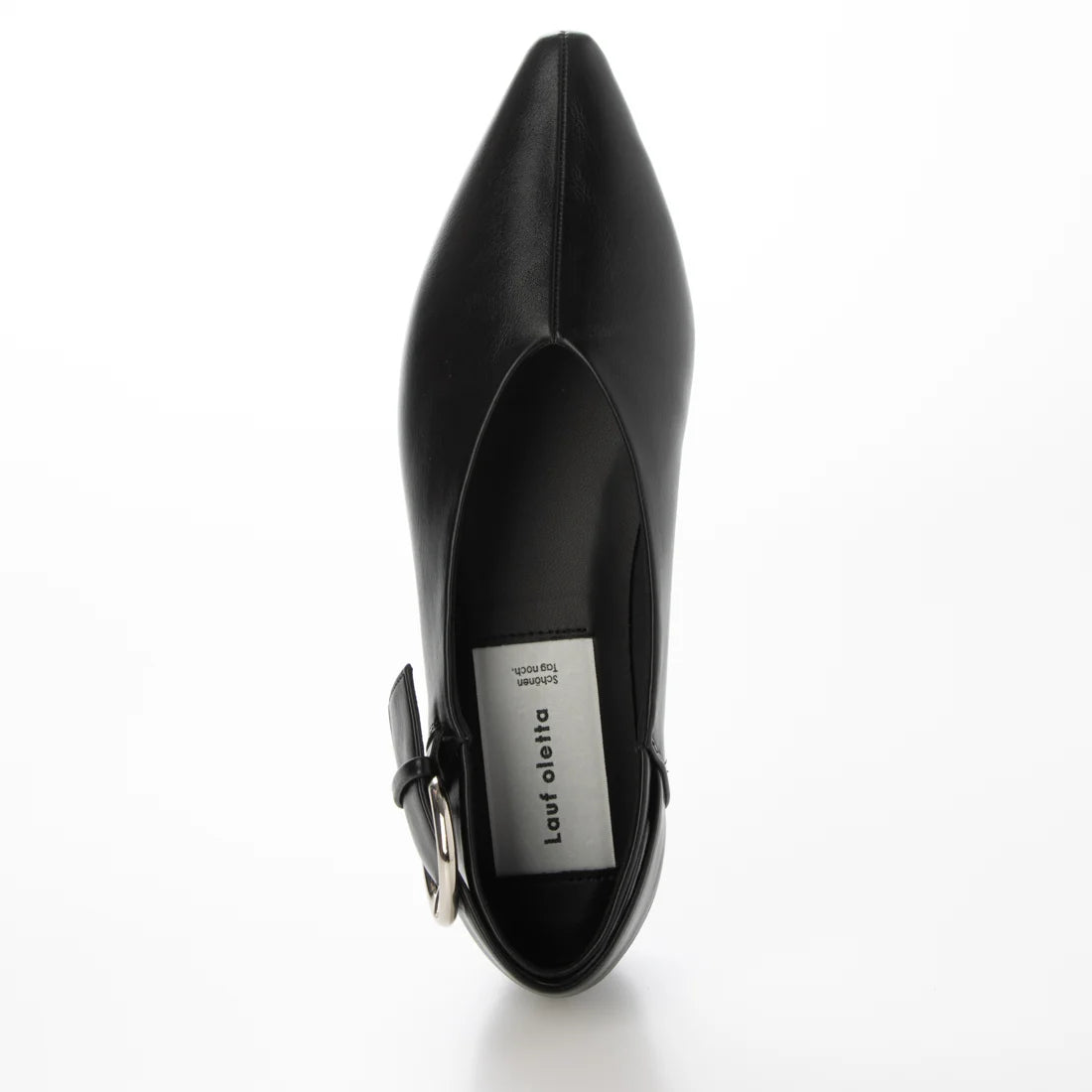 【新品預訂】日本製 Lauf Oletta  [All Weather] 全天候 可踩踭 柔軟大扣環V型平底鞋（LRP139 BLACK）