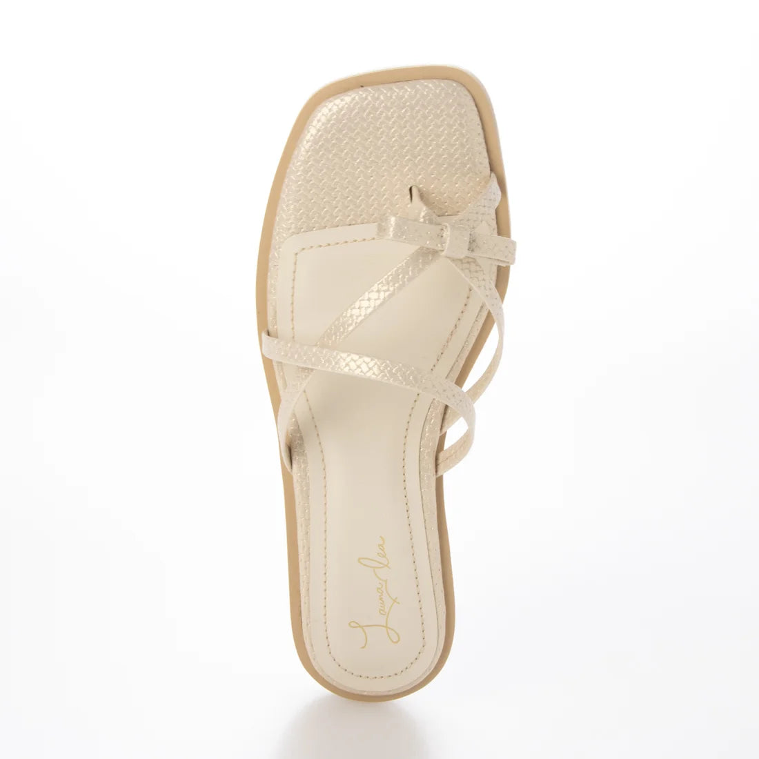 【新品預訂】日本製 Launa Lea 交叉蝴蝶結平底涼鞋(625)(淺杏色/ L Beige Z)