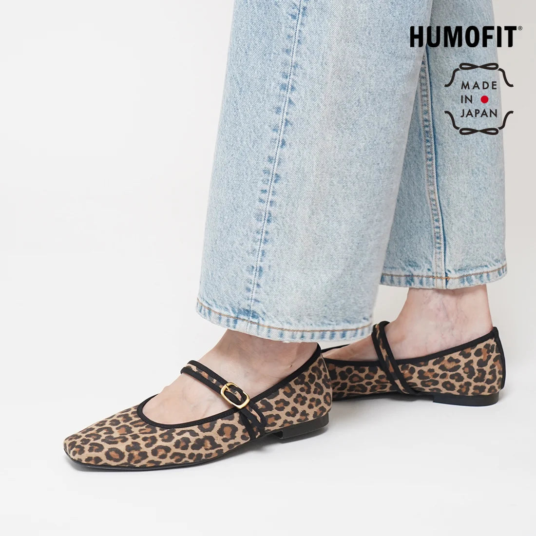 日本製 Lauf Oletta 方頭瑪莉珍鞋 (LH115 LEOPARD-S) (豹紋)