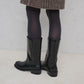 【新品預訂】Launa Lea 4cm踭中筒工程靴（S158）(黑色／Black)