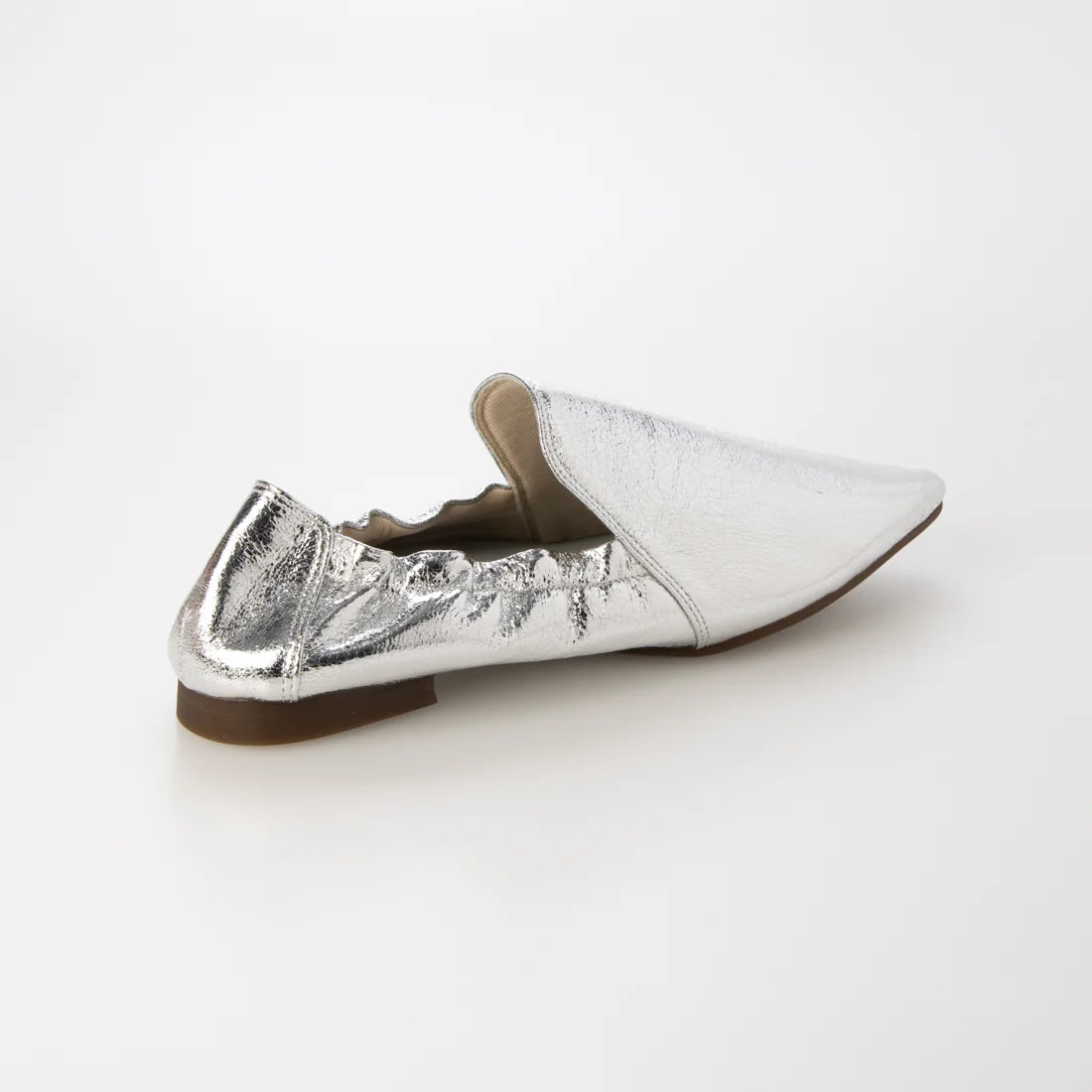 【新品預訂】日本製 Lauf Oletta  [All Weather] 全天候 柔軟褶皺平底鞋（LRP143 SILVER）