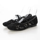 【新品預訂】日本製 Launa Lea 花卉蕾絲漁網芭蕾舞鞋 (B7612A)(黑色 / Black Z)