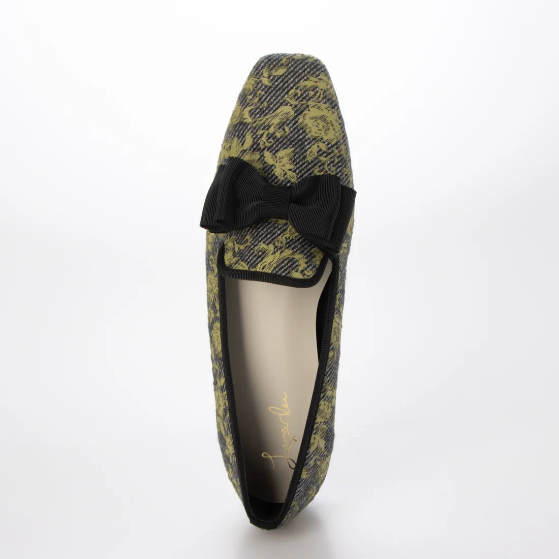 【新品預訂】日本製 Launa lea 方頭蝴蝶結樂福鞋（570）(芥末色/Mustard-Z)