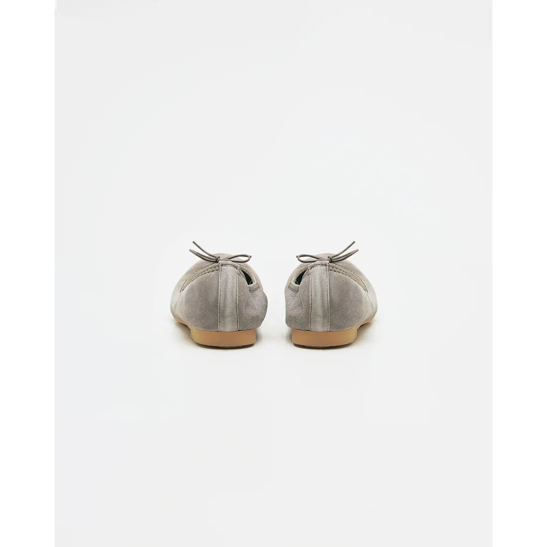 日本製【珍珠色調防水】Emma Francis 真皮 圓頭平底芭蕾舞鞋(02b-L S154)(Dark gray leather suede)（ダークグレー レザースエード）