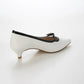【新品預訂】日本製 Lauf Oletta [All Weather] 全天候 4cm踭 可調節橫帶尖頭高跟鞋（LRH136 White/C） (白色)