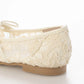 【新品預訂】日本製 Launa Lea 花卉蕾絲漁網芭蕾舞鞋 (B7612A)(象牙色 / Ivory Z）