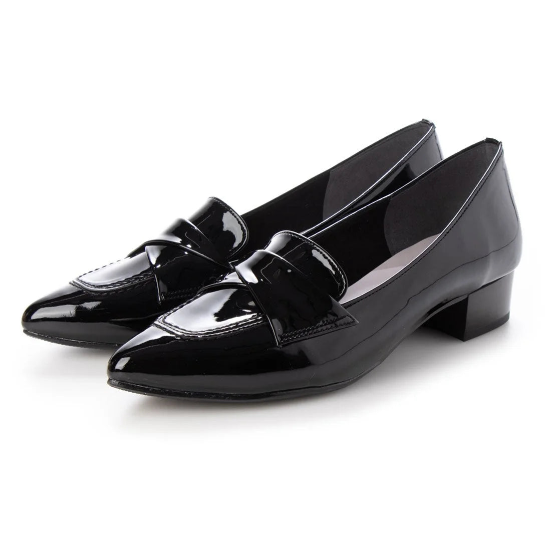 【新品預訂】日本製 Launa lea [雨天應對] 3.5cm粗跟抗水樂福鞋 (R9009) Black E