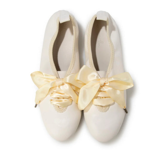 【新品預訂】Launa lea 軟質絲帶芭蕾運動鞋 (B3006A) (象牙色￼ / Ivory )