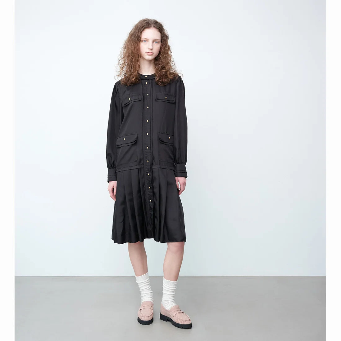 【新品預訂】Launa lea 厚底褶皺樂福鞋(S155) (粉色 S/ Pink S)