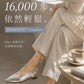 【新品預訂】日本製 Lauf Oletta  [All Weather] 全天候 可踩踭 柔軟大扣環V型平底鞋（LRP139 SILVER）