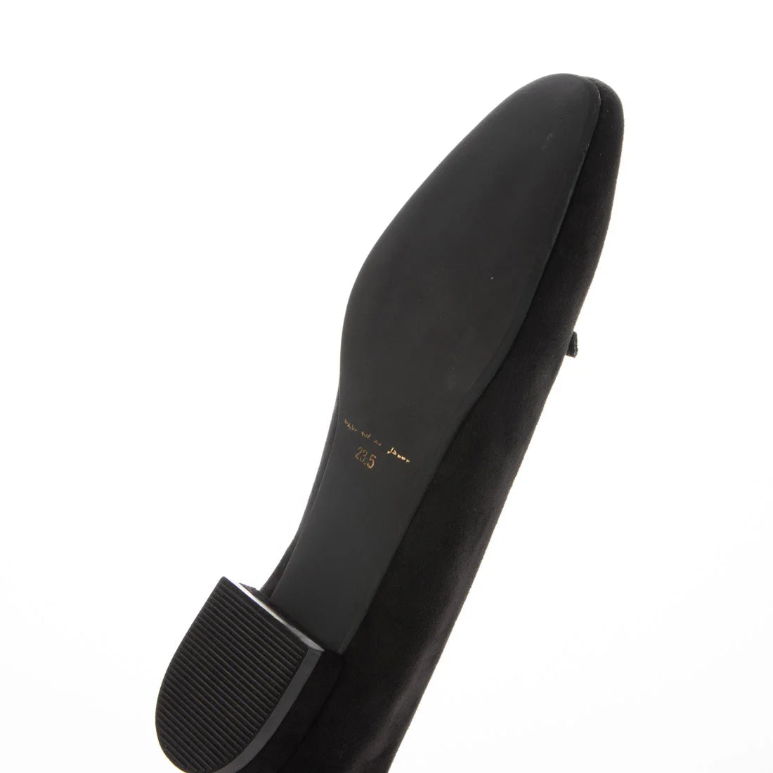 日本製Emma Francis 麂皮尾錠帶2cm鞋（黑色麂皮）(05k-S 101)    BLK