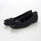 【新品預訂】日本製 Lauf Oletta 鑲邊流蘇設計的氣質平底鞋(LH120 Navy-S) (深藍色)