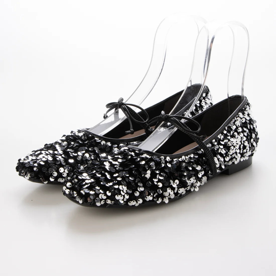【新品預訂】日本製Launa lea 亮片芭蕾平底鞋 (B7608A) (Silver Z)