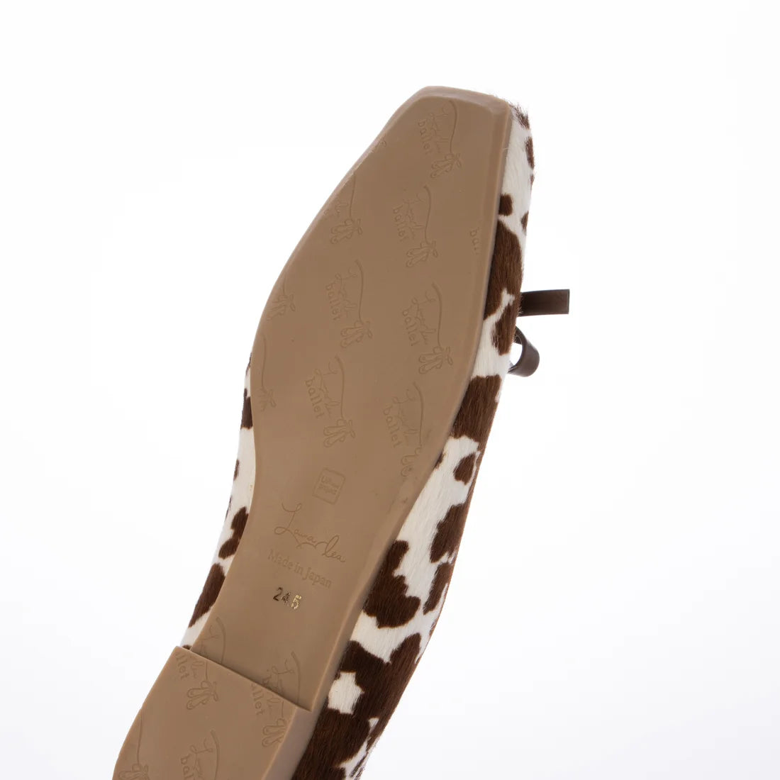 【新品預訂】日本製 Launa lea 方頭動物紋芭蕾鞋 (B7610A) (棕色 Z/C / Brown Z/C )