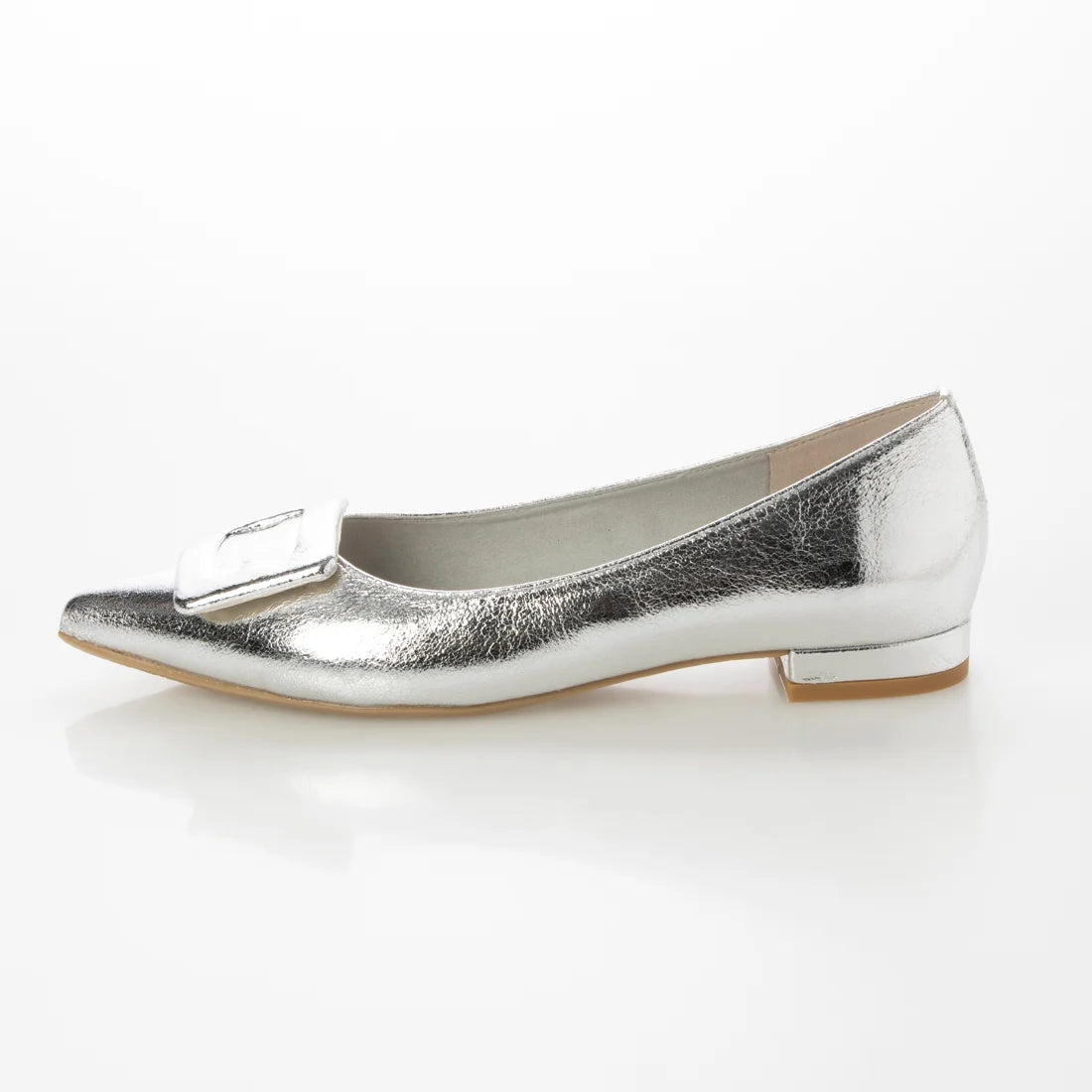 日本製 Launa lea 扣尖頭高跟鞋 (459A) (銀色 / Silver )