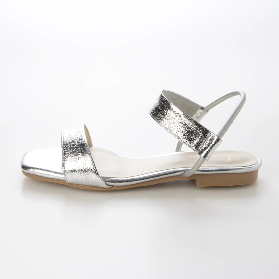 【新品預訂】日本製 Launa Lea 方頭帶子平底涼鞋(627)(銀色/ Silver)