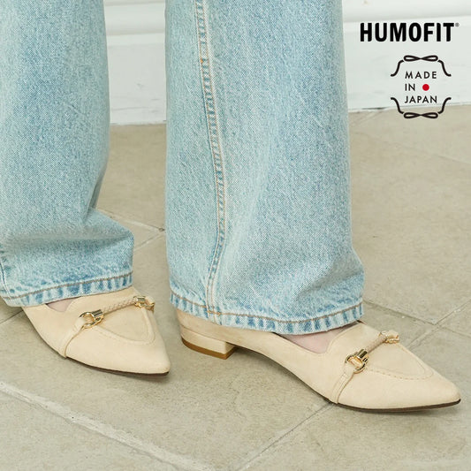 【新品預訂】日本製 Lauf Oletta 軟皮革編織繩平底鞋（LP146 BEIGE-S） (杏色)