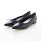 日本製 Launa lea 蝴蝶結尖頭啞面芭蕾晴雨鞋( RB4001A ) (深藍色/Navy)