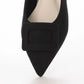 日本製 Launa lea 扣尖頭高跟鞋 (459A) (黑色 S / Black S )