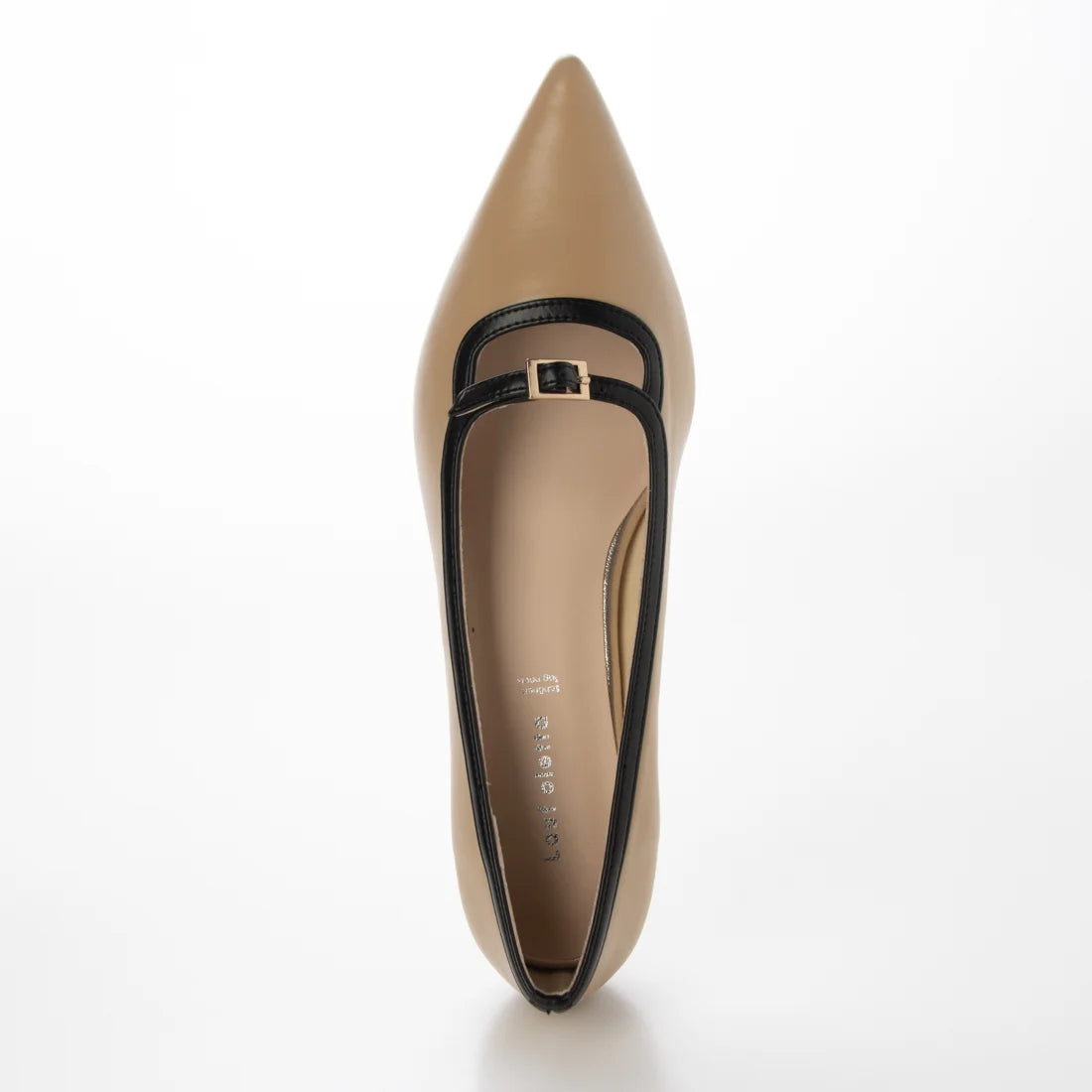 【新品預訂】日本製 Lauf Oletta [All Weather] 全天候 4cm踭 可調節橫帶尖頭高跟鞋（LRH136 Beige/C） (杏色)