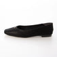 【新品預訂】日本製 Lauf Oletta 簡約金色配件踩踭平底鞋 (LH103 Black-S) (黑色)