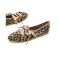 【新品預訂】日本製 Emma Francis 蝴蝶結繫帶芭蕾舞鞋（豹紋）(09i-ST 328)Leopard