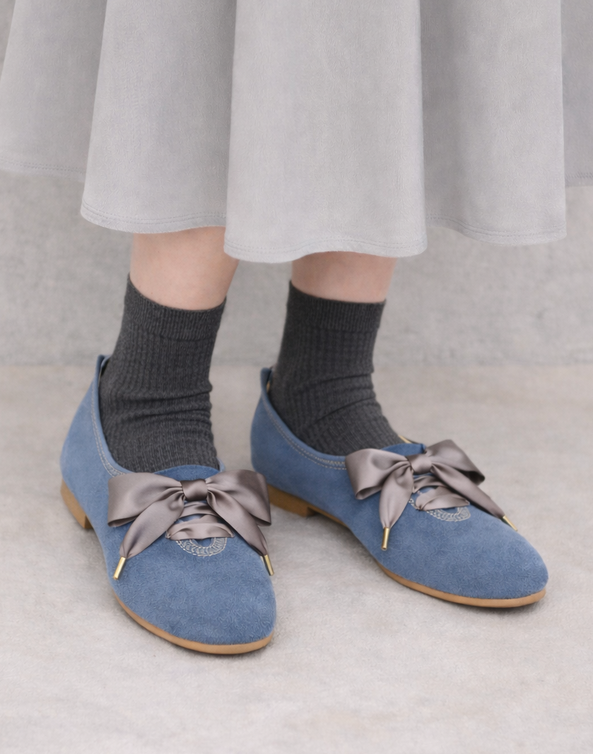 【新品現貨】日本製 Launa lea 軟質絲帶芭蕾運動鞋 (B3006A) （L藍色S / L Blue S )