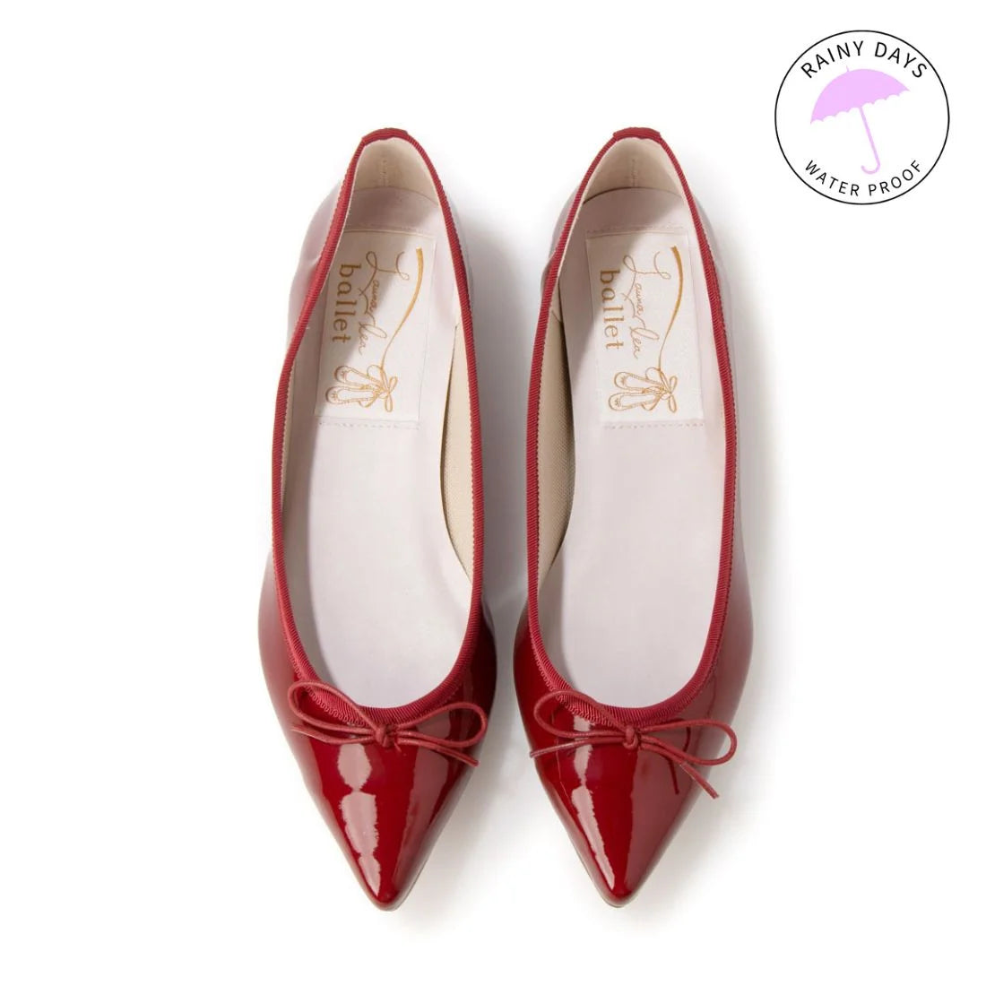 日本製 Launa lea 尖頭芭蕾舞鞋 (RB4401A) Wine E