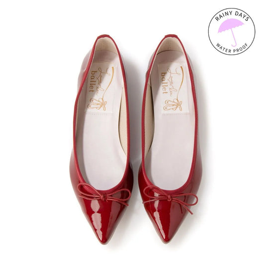 日本製 Launa lea 尖頭芭蕾舞鞋 (RB4401A) Wine E