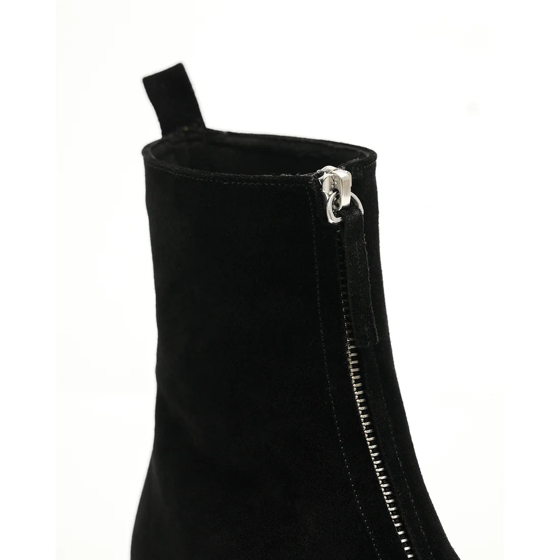 【新品預訂】日本製Emma Francis ［雨天應對］防水厚底前拉鍊靴子（黑色 絲絨皮革）(9013a-L V101)