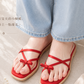 【新品預訂】日本製 Launa Lea 交叉蝴蝶結平底涼鞋(625)(紅色/ Red Z)