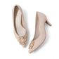 【新品預訂】日本製 Launa Lea 寶石尖頭高跟鞋 (484A) (粉杏色 Z / Pink Beige Z)