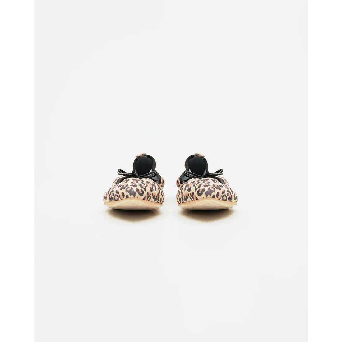 日本製【珍珠色調防水】Emma Francis真皮 尖頭平底芭蕾舞鞋(01b-L S328)(Leopard print leather suede)（レオパード柄 レザースエード）