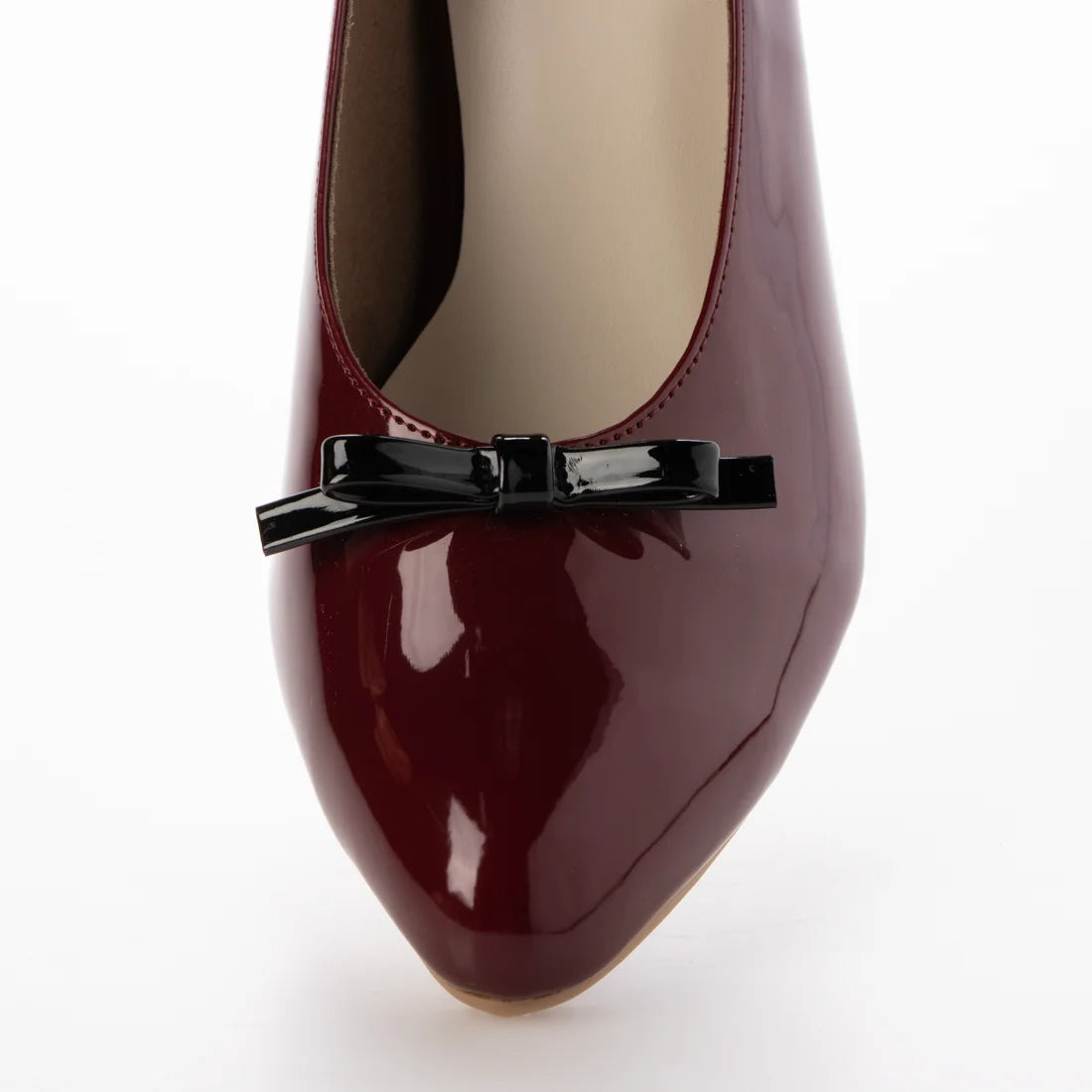 【新品預訂】日本製 Launa Lea 6cm杏仁頭蝴蝶結高跟鞋 (607)( 紅色 E / Bordeaux E)