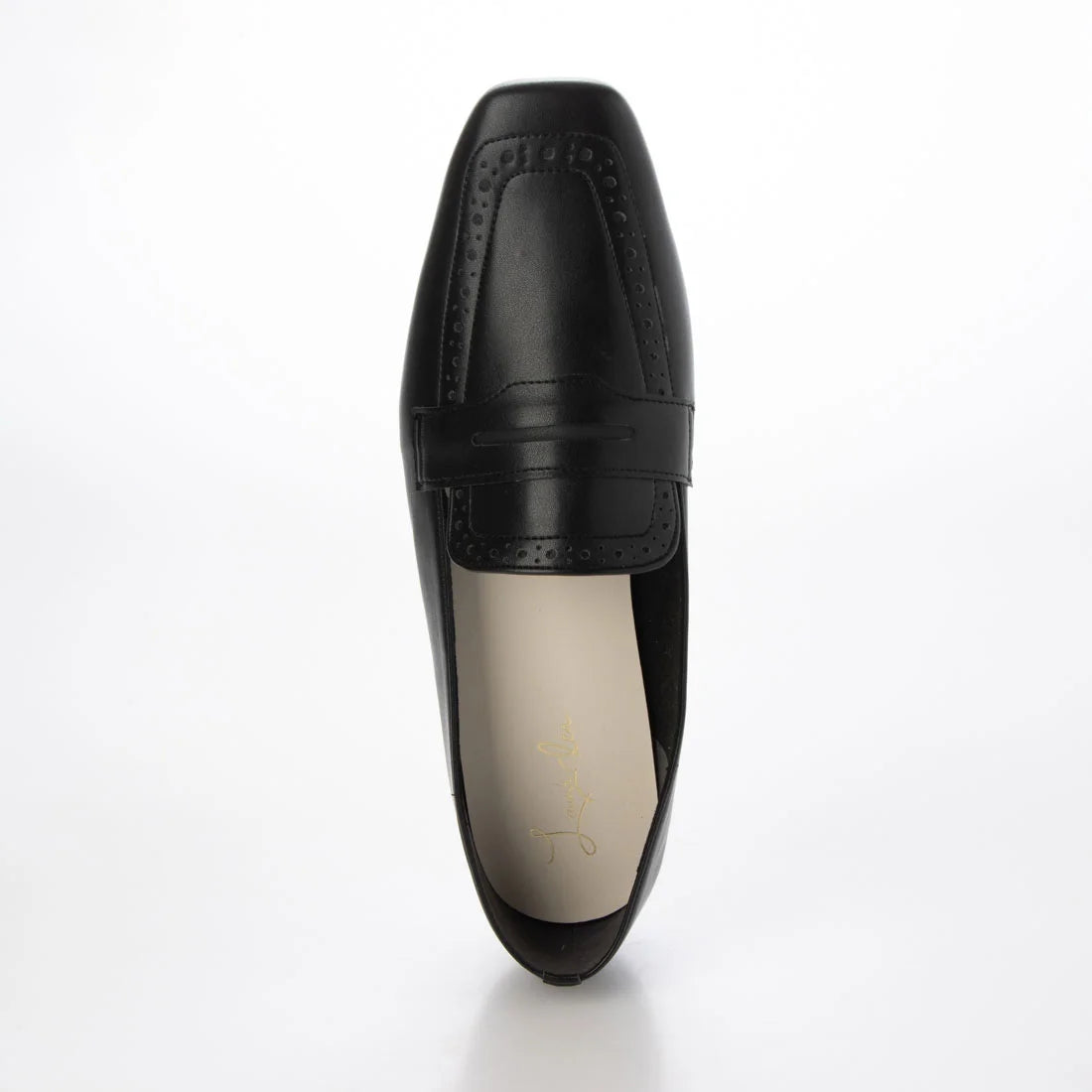 【新品預訂】日本製 Launa lea 方頭經典樂福鞋 (617) (黑色 / Black)