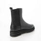 日本製 Launa Lea 側邊彈力厚底雨靴短靴 (R9018)(黑色／Black)