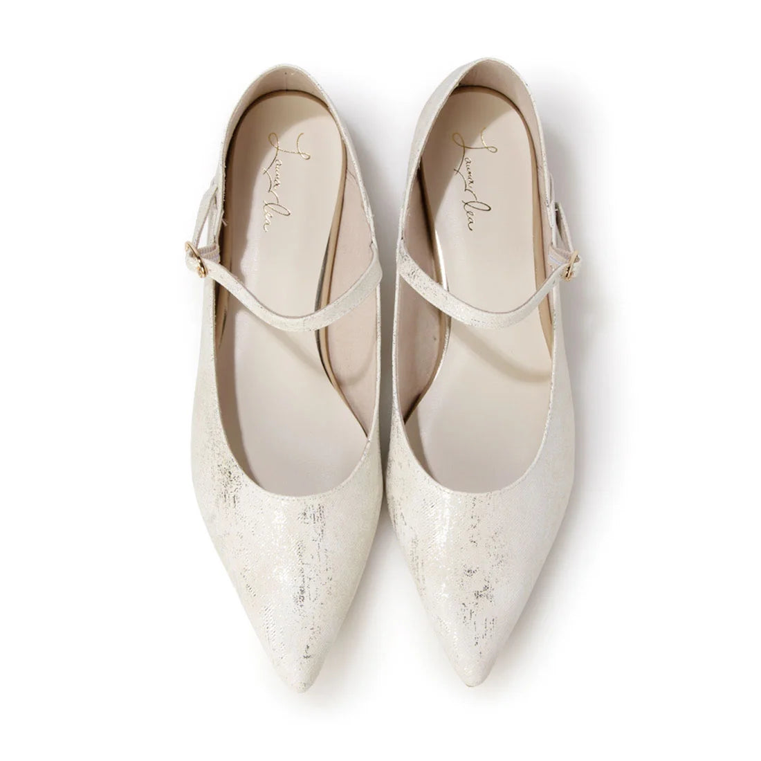 【新品預訂】日本製 Launa Lea 尖頭繫帶可踩跟平底鞋 (482C) (象牙色Z / Ivory Z)