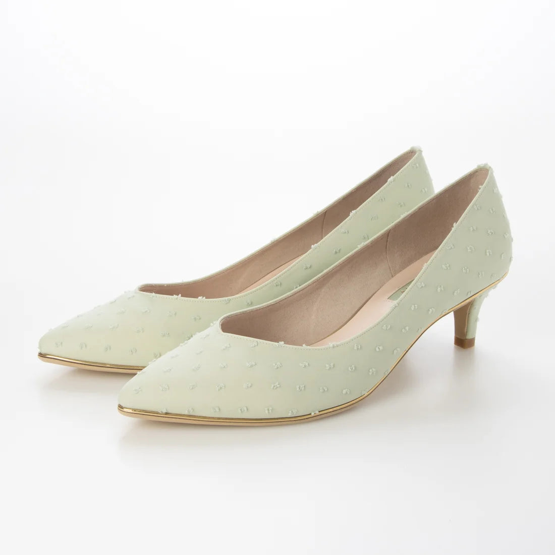 【新品預訂】日本製 Launa Lea Rich 5cm Gold Line高跟鞋 (80009F) (薄荷色Z / Mint Z)