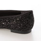 日本製 Launa lea 閃耀亮片圓頭芭蕾鞋 ( B1601A ) (黑色/Black)