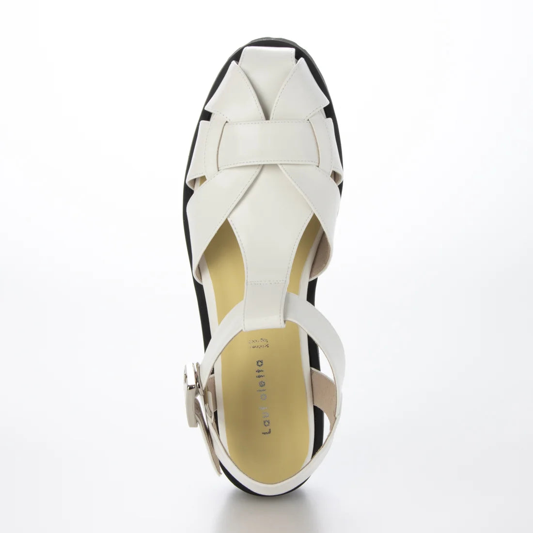 【新品預訂】日本製 Lauf Oletta T型帶3cm厚底涼鞋 (LP148 White)(白色)