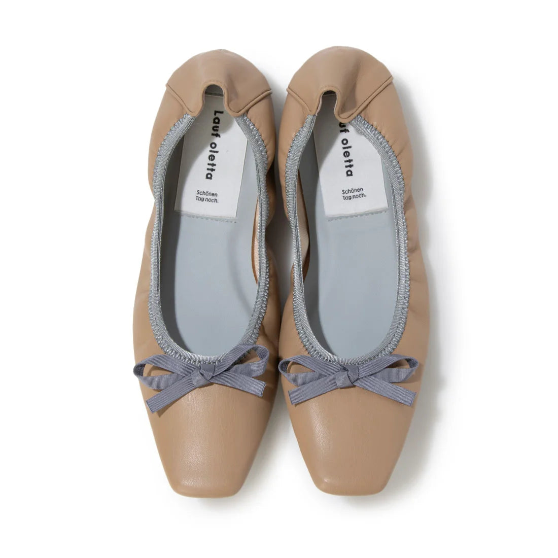 【新品預訂】日本製 Lauf Oletta [All Weather] 全天候柔軟無縫一體式褶皺芭蕾舞鞋 (LRH109 Beige/C) (杏色)