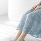 【新品預訂】日本製 Launa lea 尖頭蝴蝶結絨毛平底鞋（615）(淺藍色 S / L Blue S)