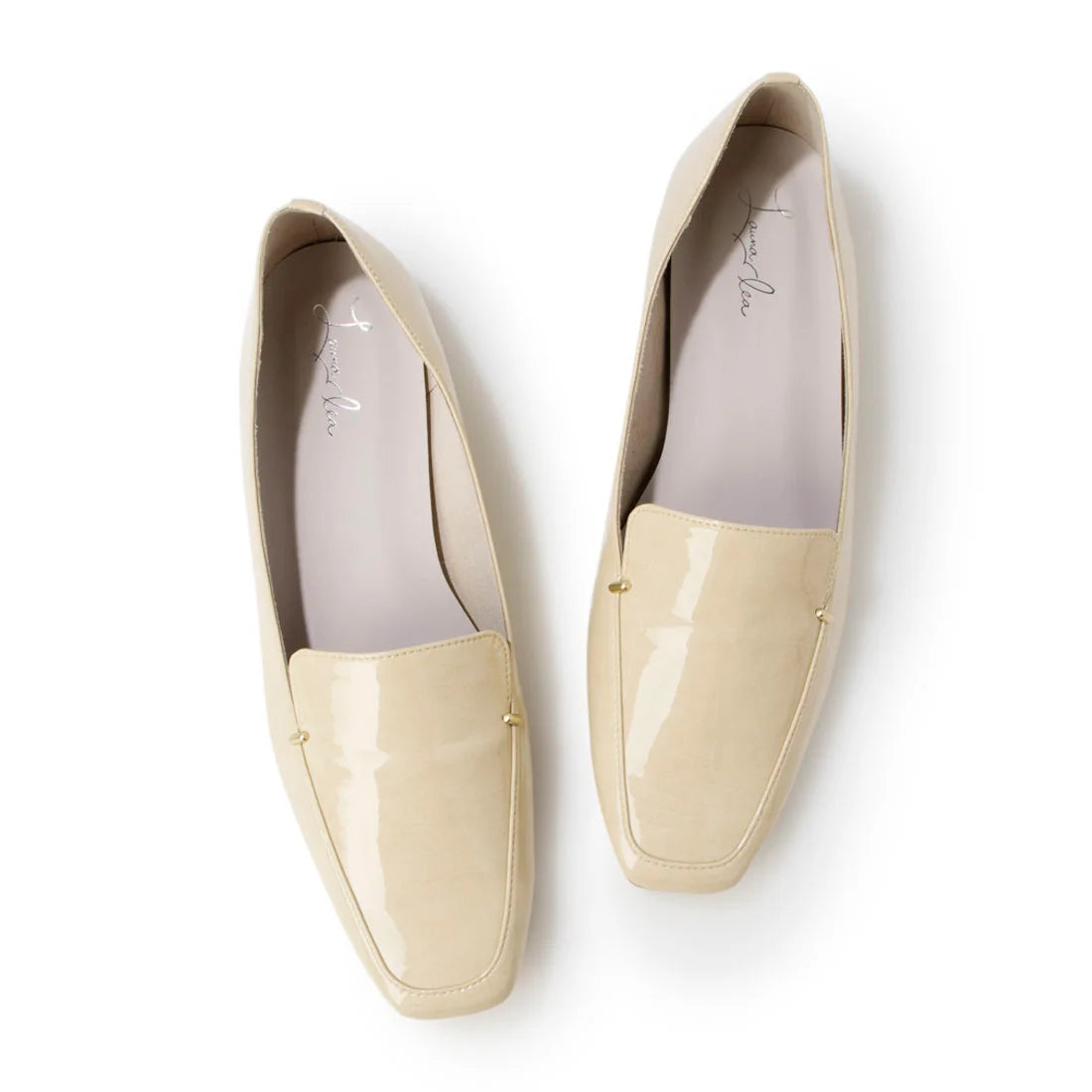 日本製 Launa lea Rainy Day 方頭柔軟晴雨樂福鞋 (R9020)  (淺杏色漆皮/ L Beige E)