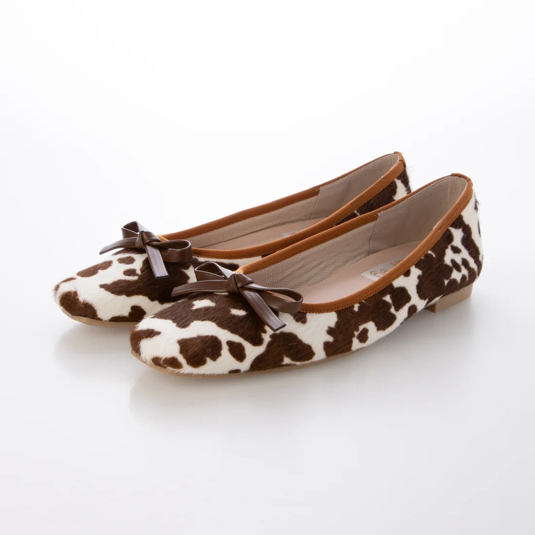 【新品預訂】日本製 Launa lea 方頭動物紋芭蕾鞋 (B7610A) (棕色 Z/C / Brown Z/C )
